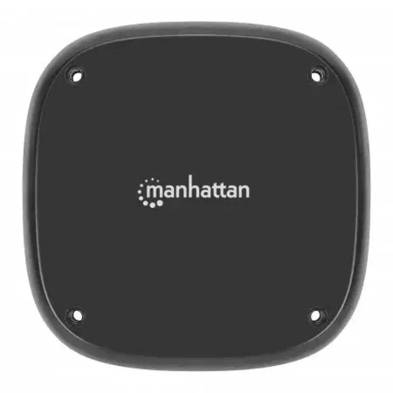Bezprzewodowa podkładka ładująca Manhattan 10 W do montażu pod blatem, czarna, kabel 1,2 m