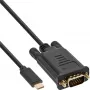 InLine Kabel wyświetlacza USB, USB-C męski / VGA męski (DP Alt Mode), czarny, 2m