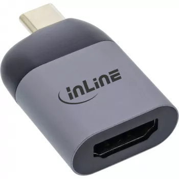 InLine Konwerter USB Display, wtyk USB-C męski na gniazdo HDMI żeńskie, 4K60Hz