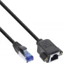 InLine Patch kabel built-in extension, S/FTP (PiMf), Cat.6A, LSZH, miedź, 2m