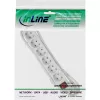 InLine Listwa zasilająca InLine 16461T 6-drożna z uziemieniem CEE 7/3 biała 1,5 m