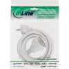 InLine kabel przedłużający zasilanie, biały, 7m