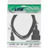 InLine Przedłużacz wtyczka Euro typu C / gniazdo, czarny, 2m