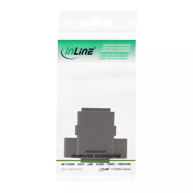 InLine Patch kabel Coupling UTP 2x RJ45 female for installation