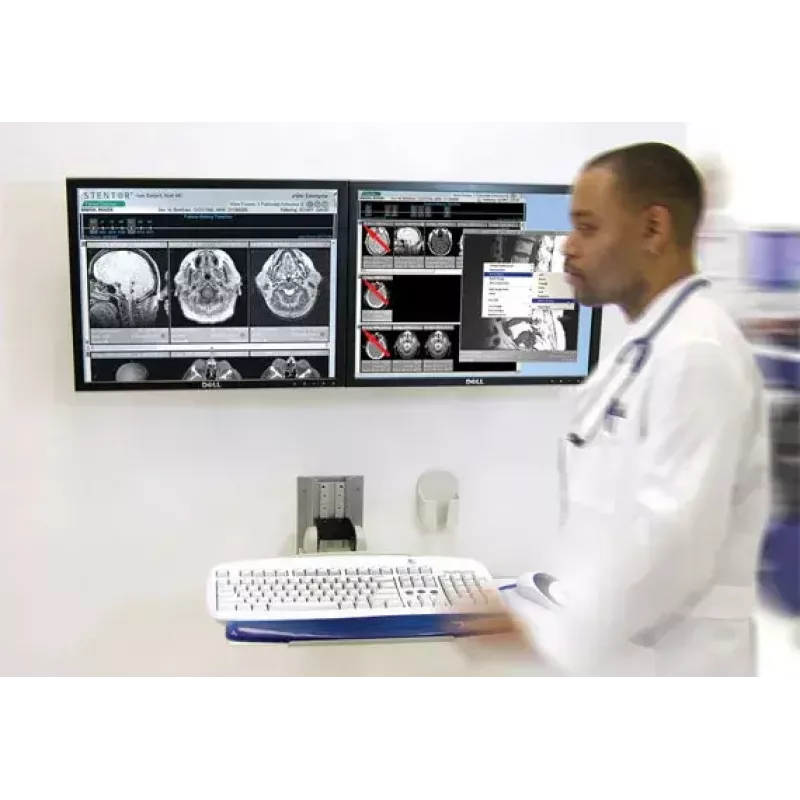 Uchwyt ścienny Ergotron Neo-Flex podwójny monitor 61 cm (24 cale) srebrny