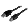 StarTech.com 50ft (15m) Active USB 2.0 A to B kabel, Long USB Printer kabel, 1x USB-A (M), 1x USB-B (M) - Czarny