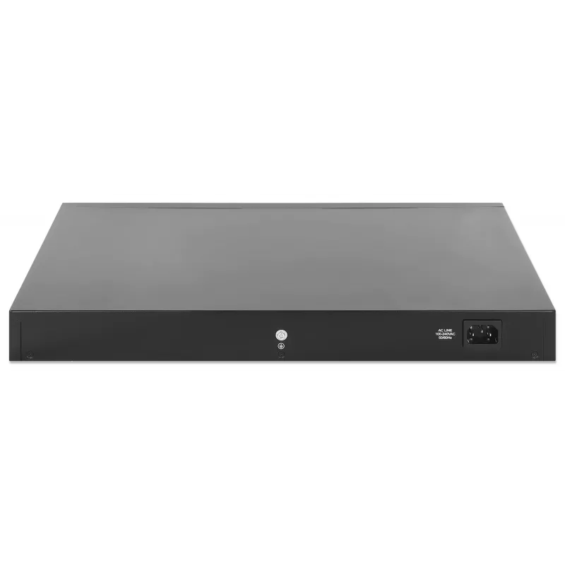 Intellinet 48-portowy gigabitowy przełącznik Ethernet PoE+ zarządzalny warstwy 2+ z sześcioma łączami uplink 10G SFP+ zgodny z IEEE 802.3at/af (PoE+/PoE), budżet mocy PoE 450 W, warstwa 2+/Lite 3, 6 x 10G SFP+ bez modułów