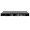 Intellinet 48-portowy gigabitowy przełącznik Ethernet PoE+ zarządzalny warstwy 2+ z sześcioma łączami uplink 10G SFP+ zgodny z IEEE 802.3at/af (PoE+/PoE), budżet mocy PoE 450 W, warstwa 2+/Lite 3, 6 x 10G SFP+ bez modułów