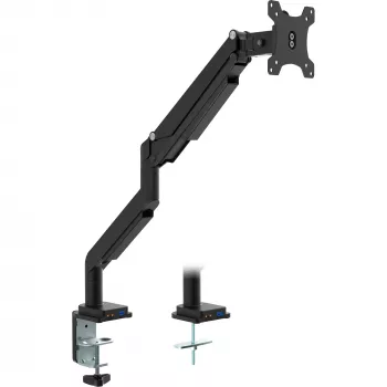 Uchwyt stołowy InLine z podnośnikiem i USB/Audio do max. 82 cm 32 cale 9 kg