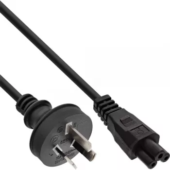 Kabel zasilający InLine Australia, do notebooka, czarny, 2m