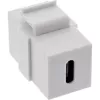 Moduł InLine USB 3.1 Snap-In, USB-C F/F, biała obudowa
