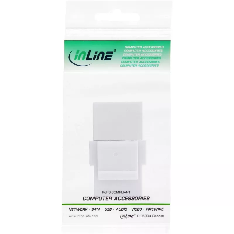 Moduł InLine USB 3.1 Snap-In, USB-C F/F, biała obudowa