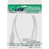 InLine USB 2.0 kabel right kątowy Type A male / B male transparent 1m