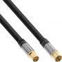 Kabel antenowy InLine Premium 69203P 4x ekranowany >110dB czarny 3m