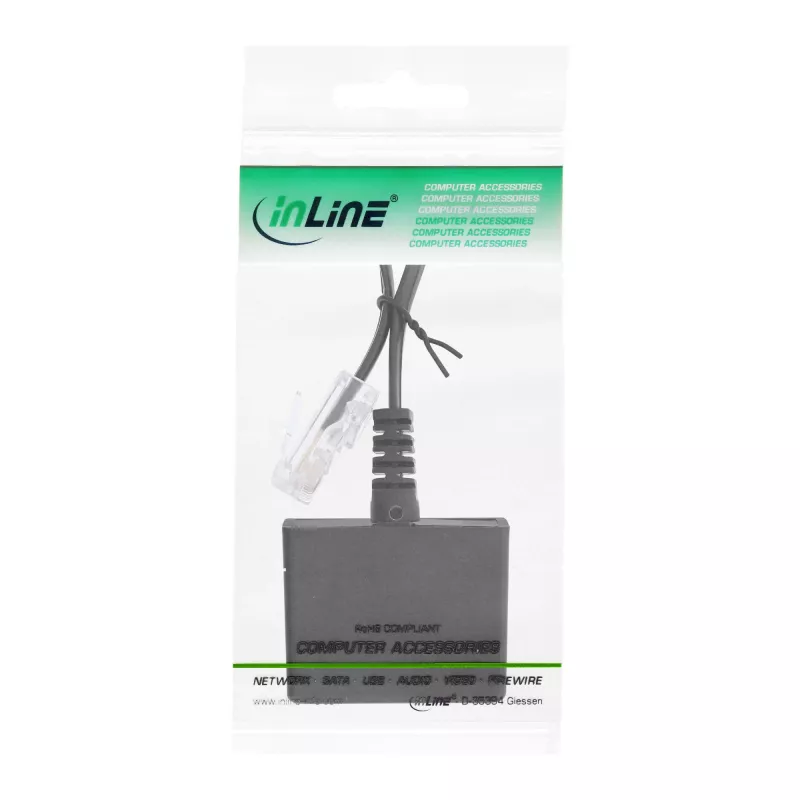 Kabel adaptacyjny InLine TAE RJ45 męski na TAE-N i RJ11 żeński 69943