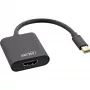 Adapter Mini DisplayPort na HDMI InLine 4K/60Hz z audio, aluminiowy, 0,15 m, czarny