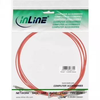 Kabel światłowodowy duplex LC/LC InLine 88541 50/125µm OM2 1m