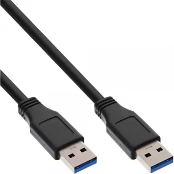 Kabel InLine USB 3.2 Gen.1 Typ A męski / męski, czarny, 3 m