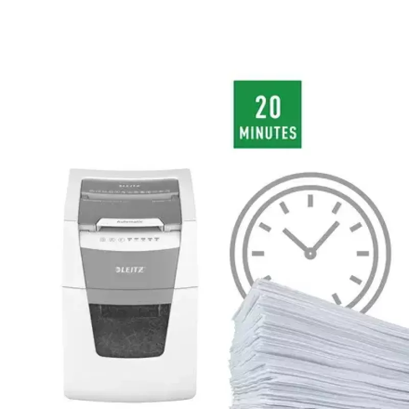 Leitz IQ Autofeed Small Office 100 Automatyczna Niszczarka do Papieru P5