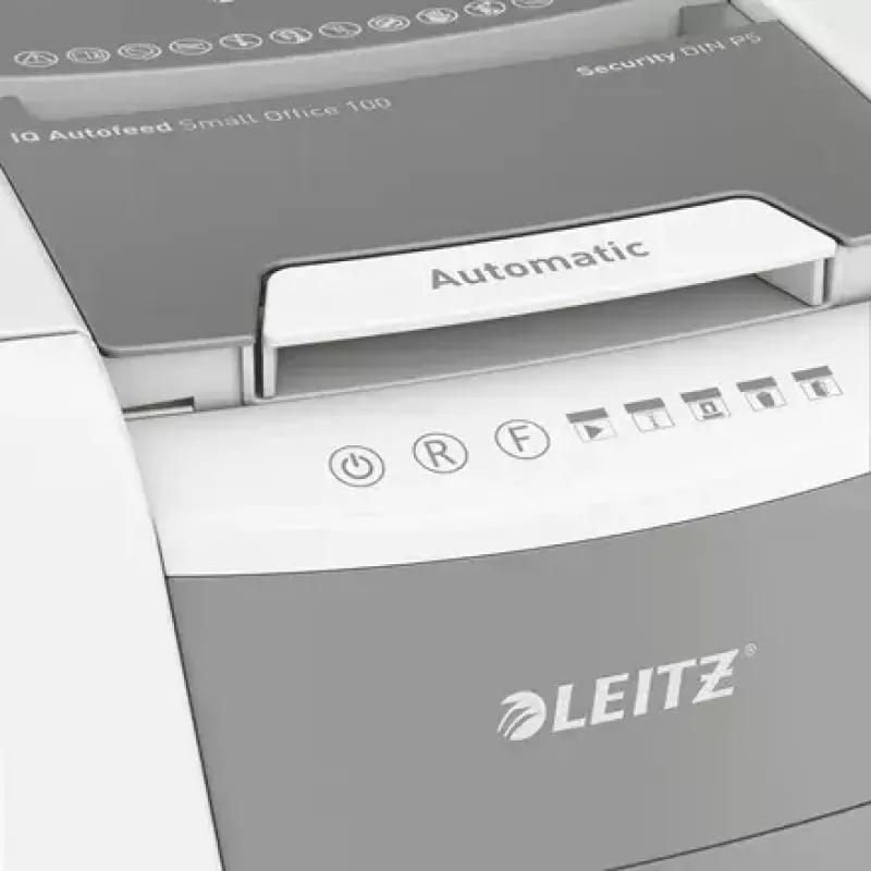 Leitz IQ Autofeed Small Office 100 Automatyczna Niszczarka do Papieru P5