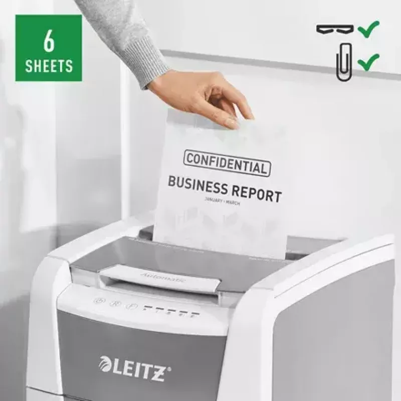 Leitz IQ Autofeed Small Office 100 Automatyczna Niszczarka do Papieru P5