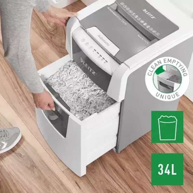 Leitz IQ Autofeed Small Office 100 Automatyczna Niszczarka do Papieru P5