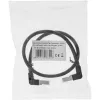 Kabel krosowy InLine pod kątem w górę/w dół, S/FTP (PiMf), kat. 6, czarny, 2,36 m