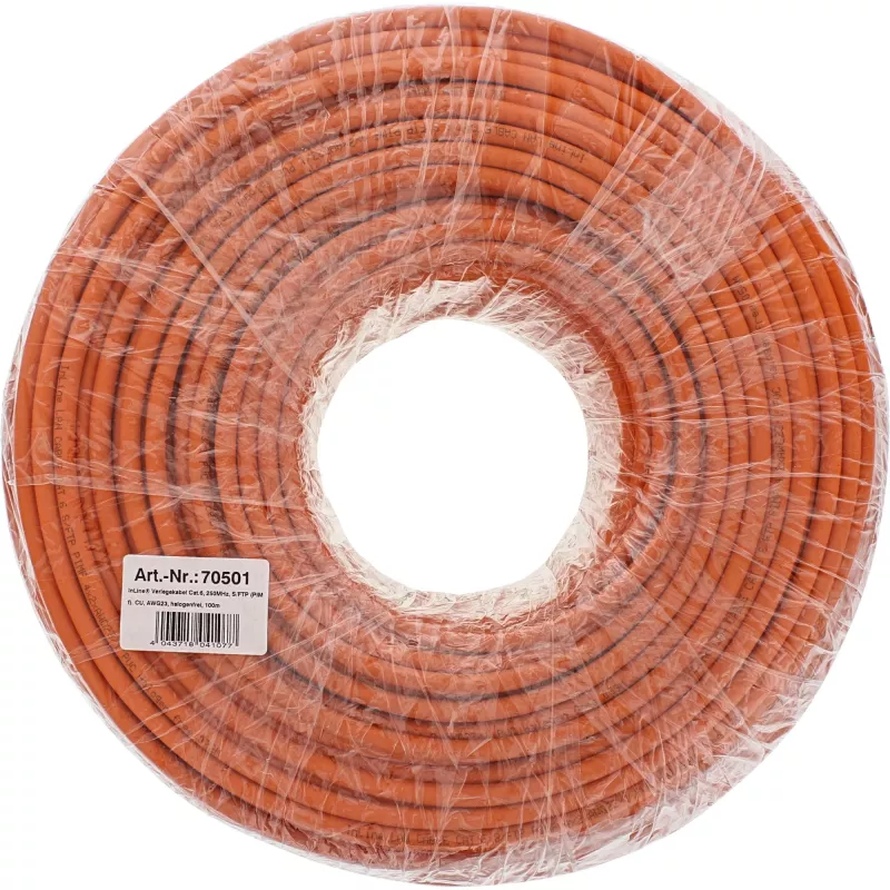 InLine Solid Installation kabel 250MHz S/STP Cat.6 CU AWG23 bezhalogenowy 300m