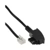 Kabel InLine TAE-F do urządzeń Telekom/Siemens, TAE-F / RJ11 6P4C M/M, 1 m