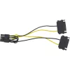 InLine adapter kablowya zasilania, 2x SATA męski / 8-pin PCI-Express męski, 0,15 m