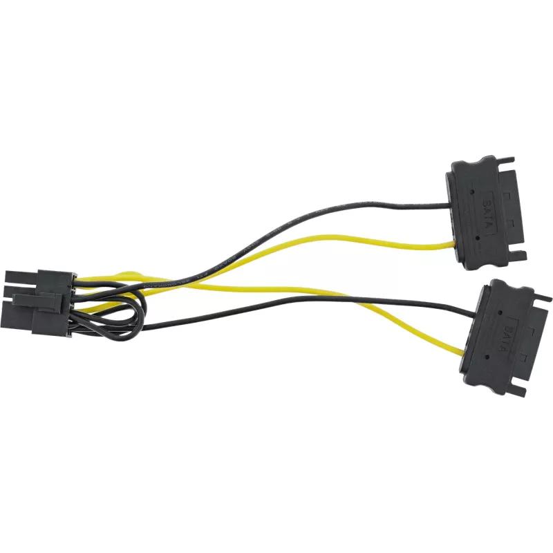 InLine adapter kablowya zasilania, 2x SATA męski / 8-pin PCI-Express męski, 0,15 m