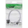 InLine Patch kabel cienki, U/FTP, Kat.8.1, TPE bezhalogenowy, biały 0,3 m