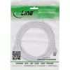 InLine Patch kabel cienki, U/FTP, Kat.8.1, bezhalogenowy TPE, biały 7,5 m