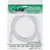 InLine High Speed HDMI kabel with Ethernet, M/M, biały, złote styki, 2m