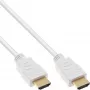 InLine High Speed HDMI kabel with Ethernet, M/M, biały, golden contacts, 1.5m