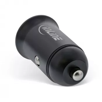 InLine ładowarka samochodowa USB adapter zasilający power delivery, USB-A + USB-C, czarna