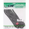 Listwa zasilająca InLine, 3 gniazda z uziemieniem CEE 7/3, czarna, 1,5 m