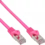 InLine Patch kabel SF/UTP Cat.5e Pink 0.3m