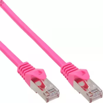 InLine Kabel krosowy SF/UTP Kat.5e Różowy 15m