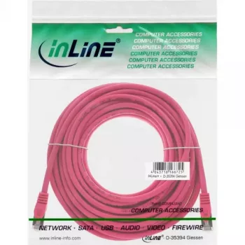 InLine Kabel krosowy SF/UTP Kat.5e Różowy 15m