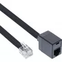 InLine Modular kabel RJ12 6P6C męski / żeński 5m