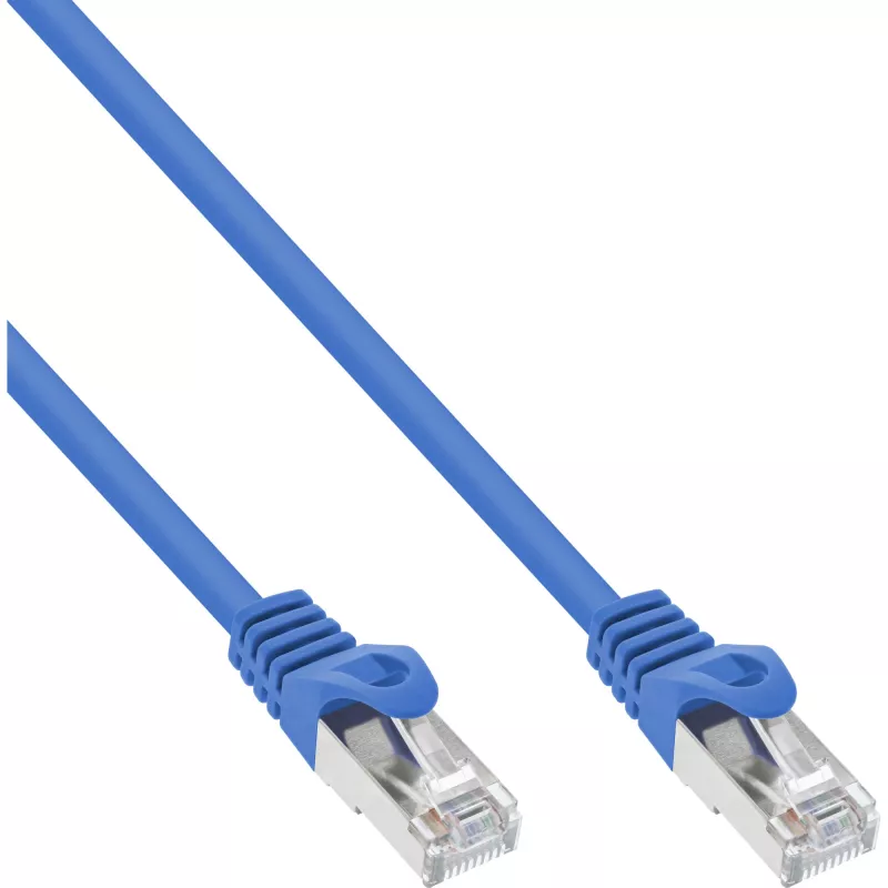Kabel krosowy InLine SF/UTP Kat.5e niebieski 1m