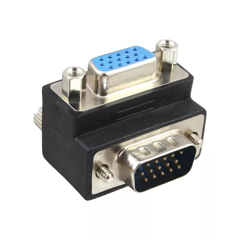 InLine VGA Adapter 90° 15 Pin męski / żeński, InLine, 37248I