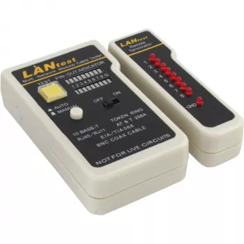 Tester okablowania sieciowego InLine 79998 do BNC RJ11 RJ45