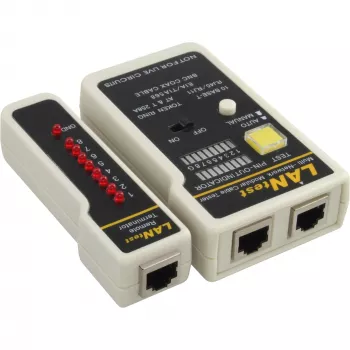 Tester okablowania sieciowego InLine 79998 do BNC RJ11 RJ45