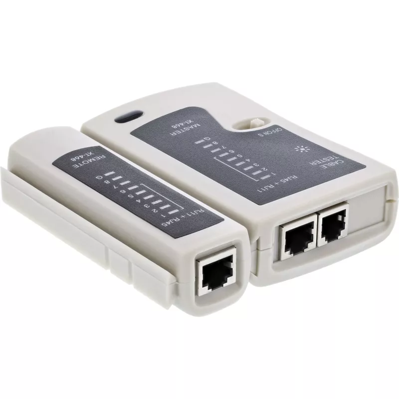 Tester InLine do kabli i złączy RJ45 z 9 diodami kontrolnymi