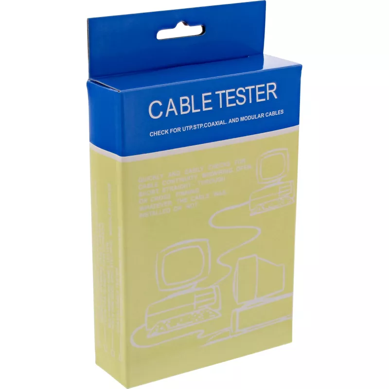 Tester InLine do kabli i złączy RJ45 z 9 diodami kontrolnymi