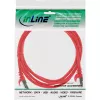 InLine Patch kabel SF/UTP Cat.5e czerwony 1m