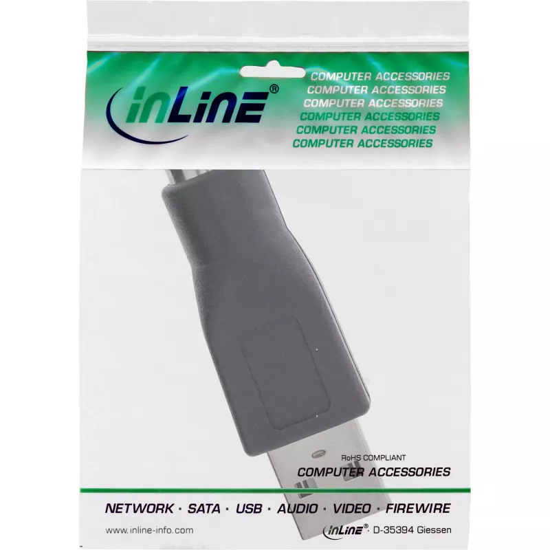 InLine Adapter USB typu A męski / MD6 żeński PS/2 żeński