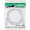 Kabel InLine High Speed HDMI z Ethernet, M/M, biały, pozłacane styki, 3m